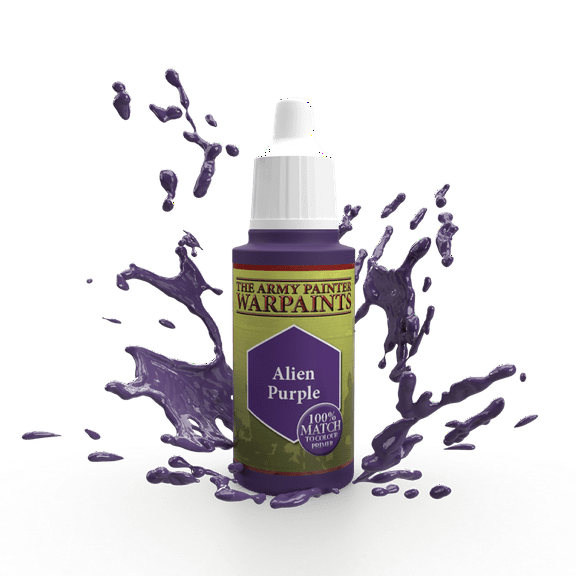 The Army Painter Alien Purple Warpaint - Acrylic Non-Toxic Heavily Pigmented Water Based Paint for Tabletop Roleplaying, Boardgames, and Wargames Miniature Model Painting