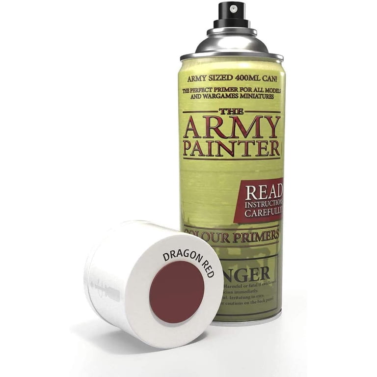 The Army Painter Color Primer Spray Paint, Dragon Red, 400ml, 13.5