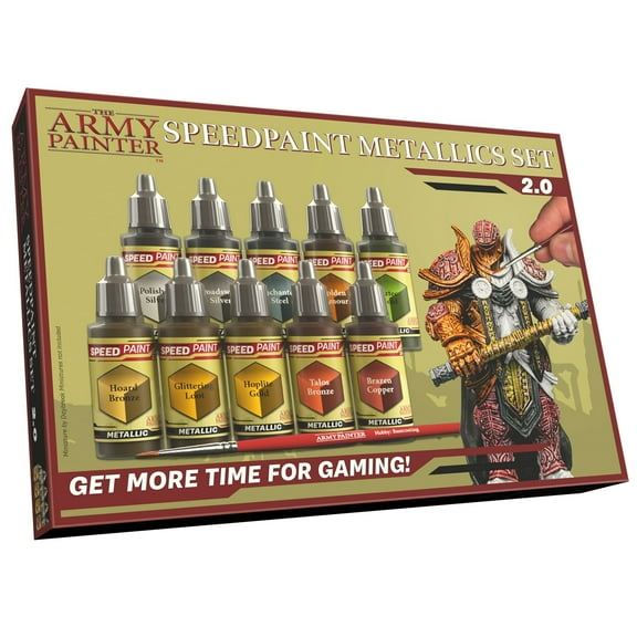 Army Painter, The Speedpaint Metallics Set 2.0 New