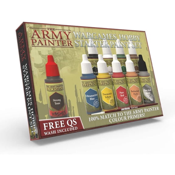 Army Painter, The Wargames Hobby Starter Paint Set New