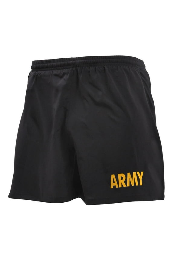 Army Physical Training PT Shorts, Black, Medium