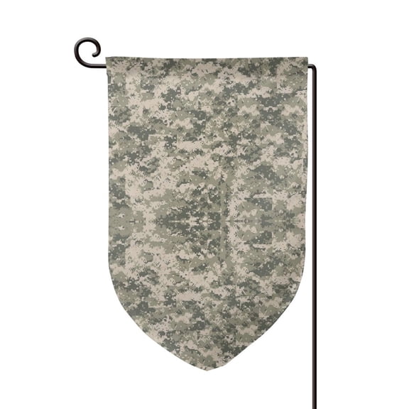 Army Pixel Camouflage Garden Flag Double Sided Small Flag Yard Home Decorative Flags Banner 12.5 x 18 Inch Fillet