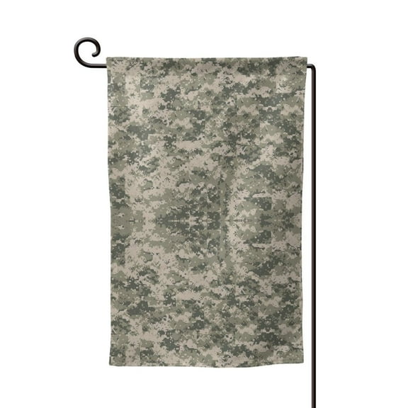 Army Pixel Camouflage Garden Flag Double Sided Small Flag Yard Home Decorative Flags Banner 12.5 x 18 Inch Square