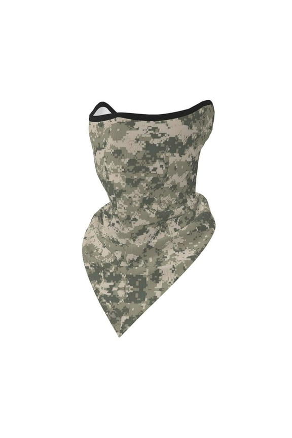 Army Pixel Camouflage Neck Gaiter Balaclava Face Scarf Mask Quick-Dry Half Masks For Women Men Sun Protection Breathable Dustproof