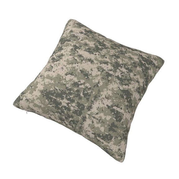 Army Pixel Camouflage Printed Decorative Square Throw Pillow Cover 12"x12"