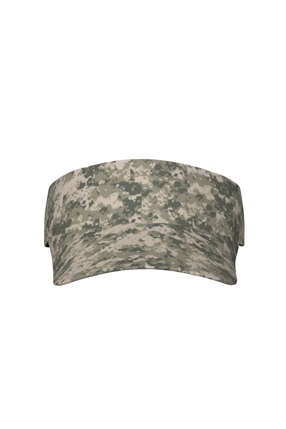 Army Pixel Camouflage Sport Visor Hats Sun Protection Outdoor Activity For Women Men