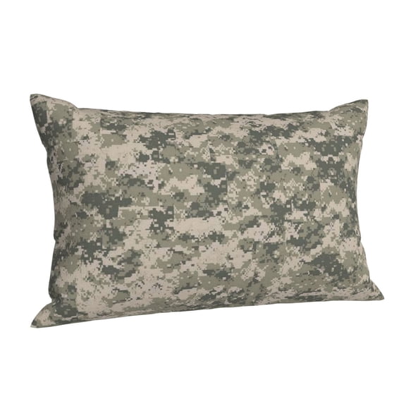 Army Pixel Camouflage Throw Pillow Cushion Cover Decorative Rectangle Pillow Case 14"x20"