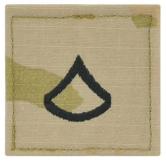 Army Private First Class Rank OCP/Scorpion With Hook And Loop