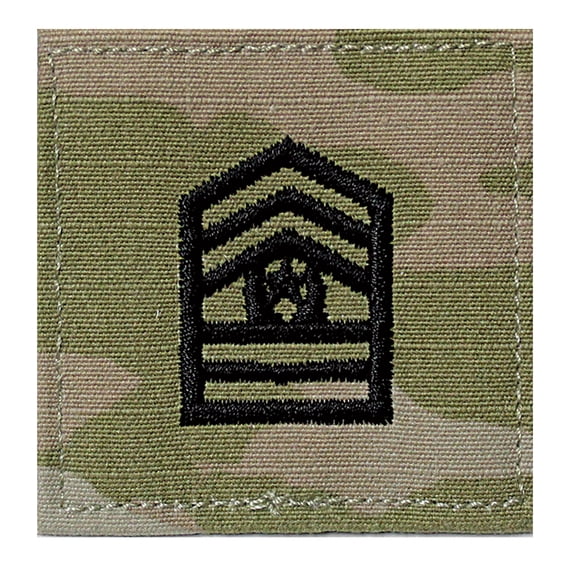 Army ROTC OCP Hook & Loop Command Sergeant Major Patch