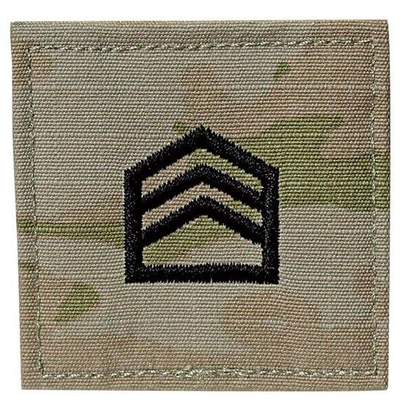Army ROTC OCP Hook & Loop Staff Sergeant Patch