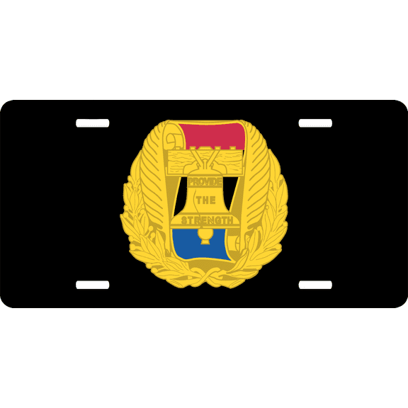 Army Recruiting Command Unit Crest License Plate