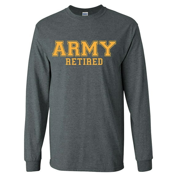 Army Retired GOLD Logo Long Sleeve T-Shirt
