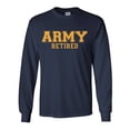 thumbnail image 1 of Army Retired GOLD Logo Long Sleeve T-Shirt, 1 of 3