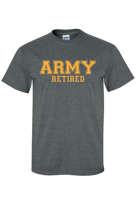 Army Retired GOLD Logo Short Sleeve T-Shirt