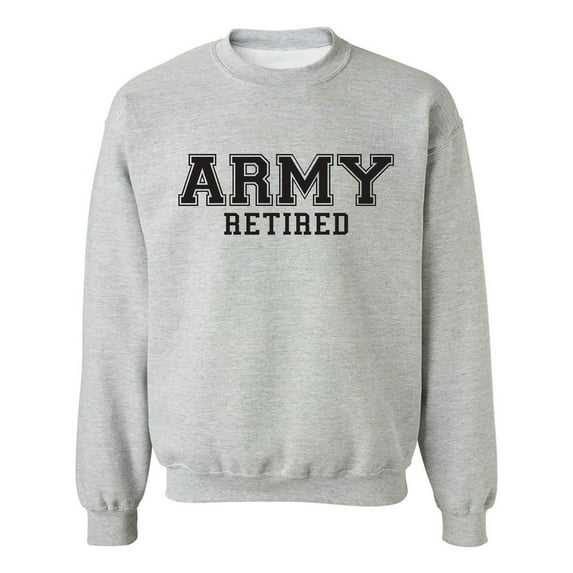Army Retired Military Style Physical Training Crewneck Sweatshirt