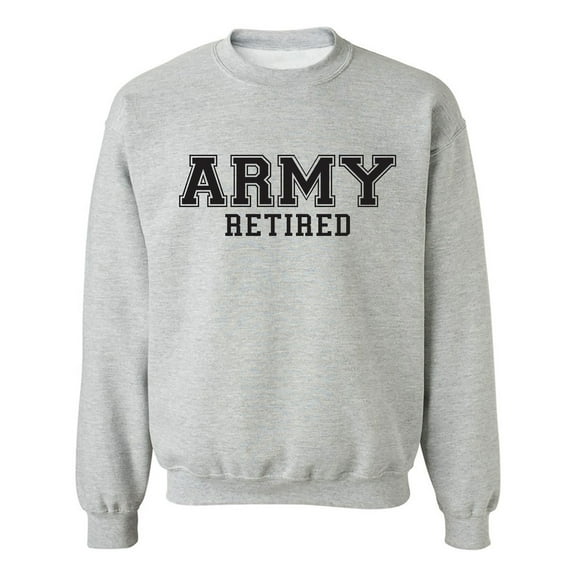 Army Retired Military Style Physical Training Crewneck Sweatshirt