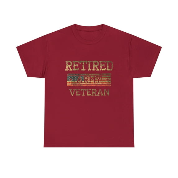 Army Retired Veteran Army American Flag Veteran RetirementT-Shirt