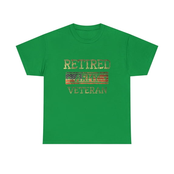 Army Retired Veteran Army American Flag Veteran RetirementT-Shirt