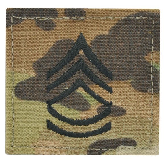 Army Sergeant First Class Rank OCP/Scorpion With Hook And Loop