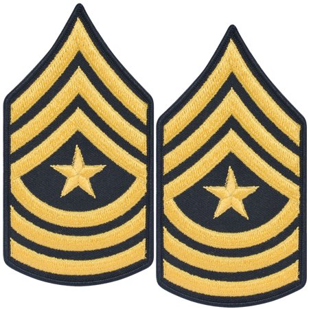 Army Sergeant Major E9 SGM Cloth Rank for ASU Size Male Sew On