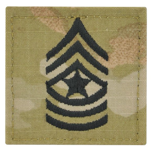 Army Sergeant Major Rank OCP/Scorpion With Hook And Loop