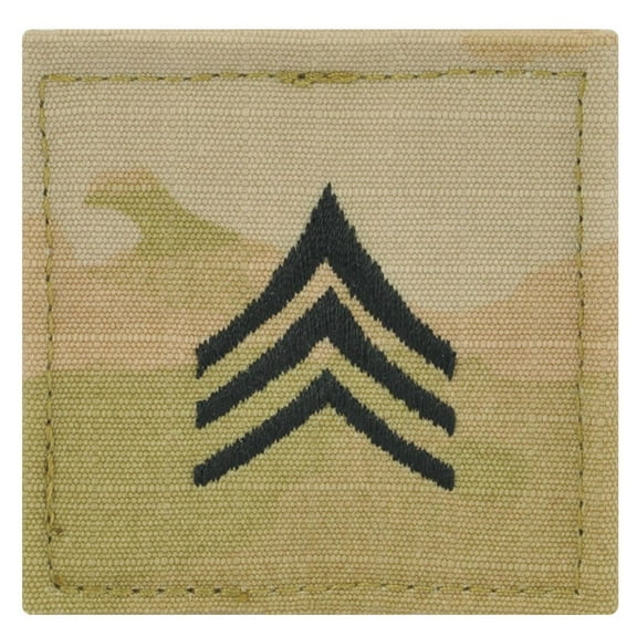 Army Sergeant Rank OCP/Scorpion With Hook And Loop