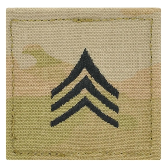 Army Sergeant Rank OCP With Hook And Loop