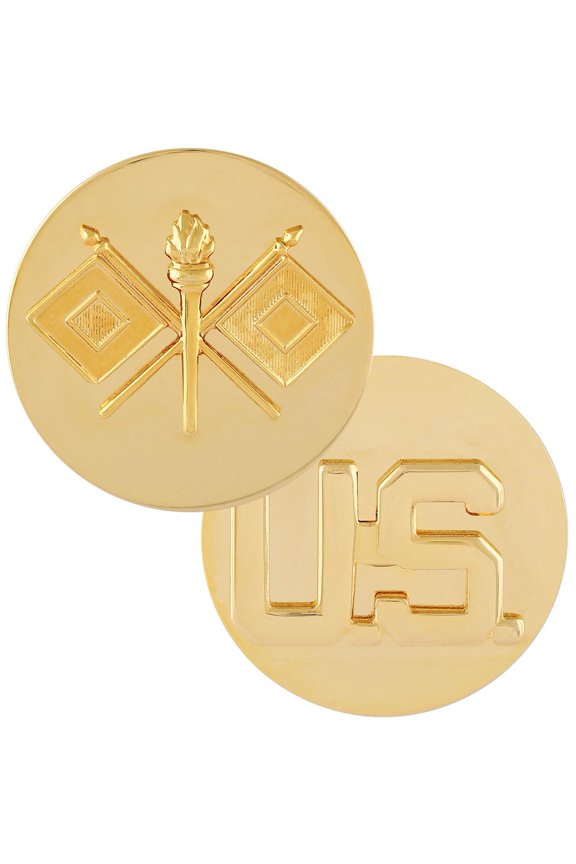 Army Signal Branch Insignia Enlisted with US Insignia