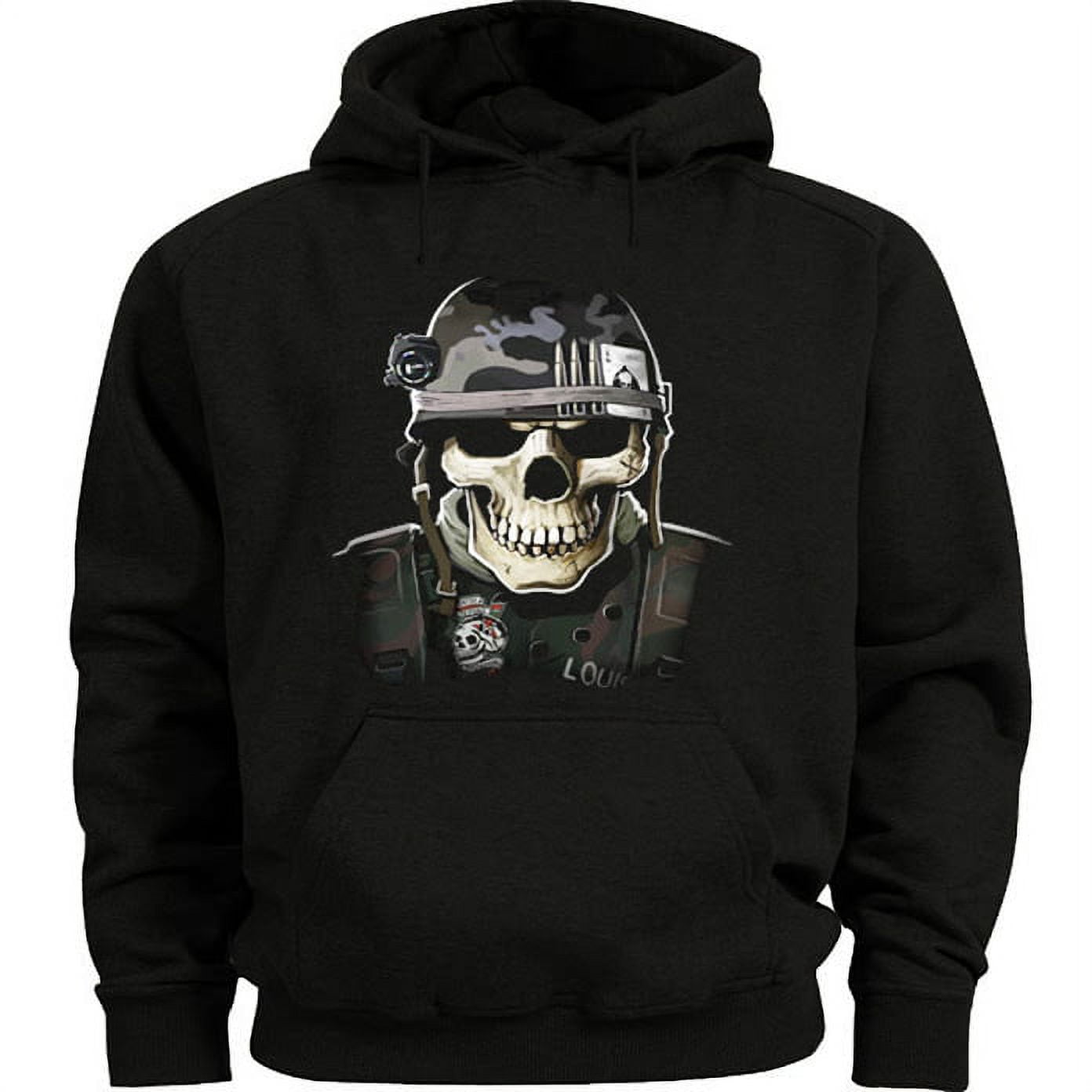 Mens American Flag Skull Hoodie Pullover Sweatshirt Clothing Walmart