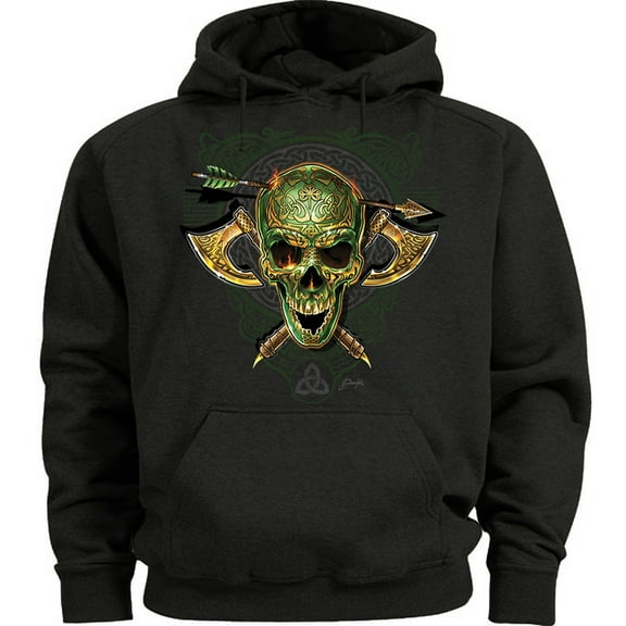 Army Skull Hoodie Men's Sweatshirt Black