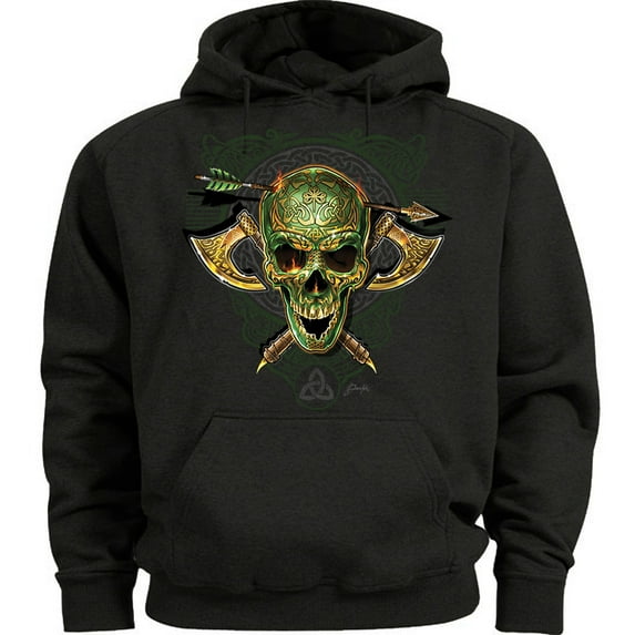 Army Skull Hoodie Men's Sweatshirt Black