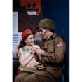 thumbnail image 1 of Army Soldier Giving Chocolate to His Daughter Poster Print - 18 x 24 in., 1 of 1