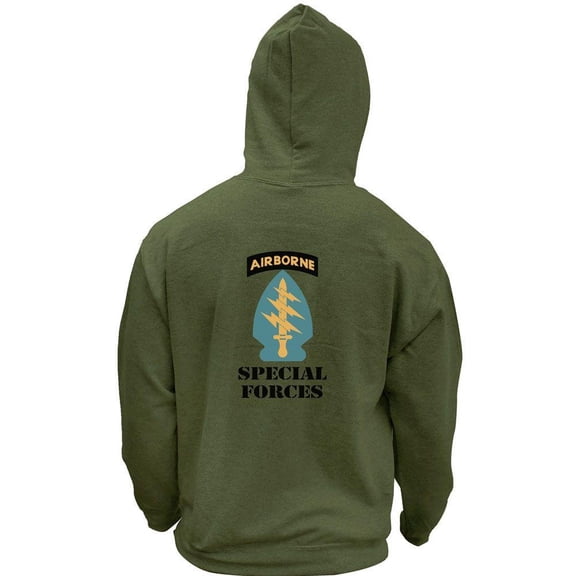 Army Special Forces Full Color Veteran Pullover Hoodie