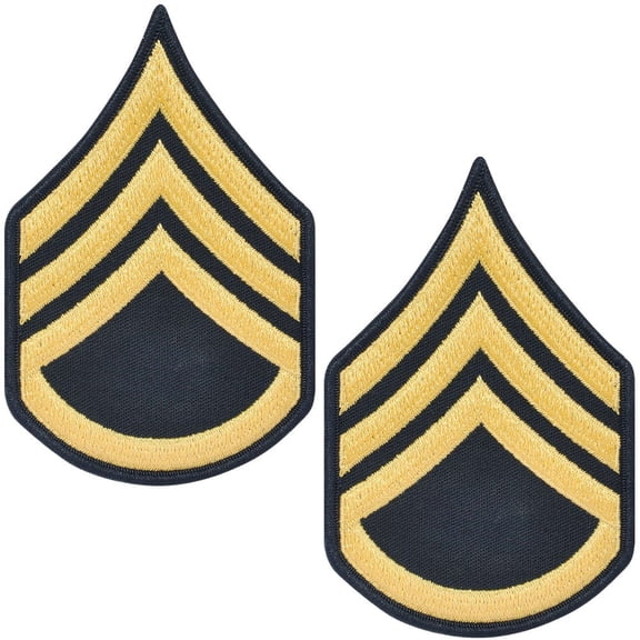 Army Staff Sergeant SSG E6 Cloth Rank for ASU Size Male