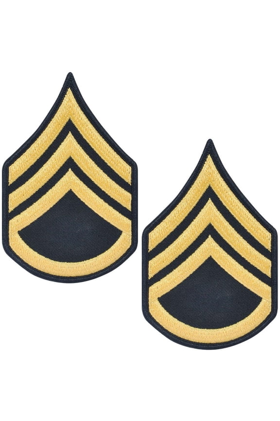 Army Staff Sergeant SSG E6 Cloth Rank for ASU Size Male