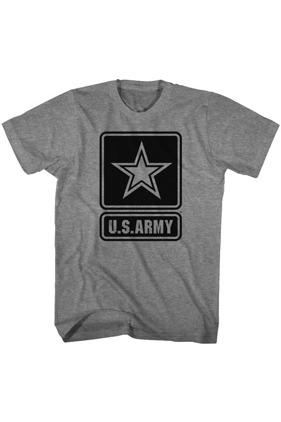 Army Star Logo Graphite Heather Adult T-Shirt