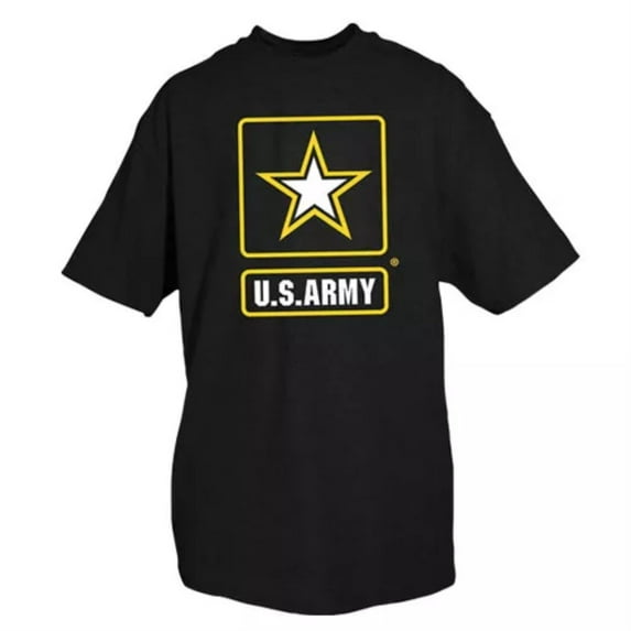 Army Star T-shirt, Black Large