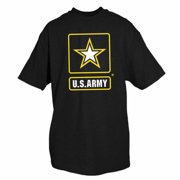 Army Star T-shirt, Black Small