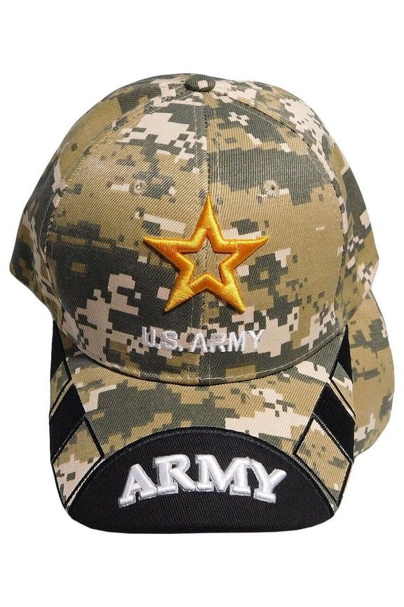 Army Star W/ Army On Bill ACU Digital Camo Embroidered Cap Hat CAP501UC-Licensed