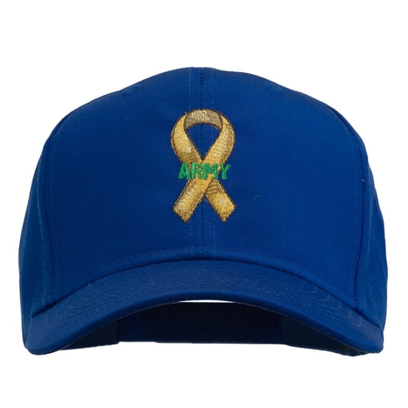 Army Support Ribbon Embroidered Cap - Royal OSFM