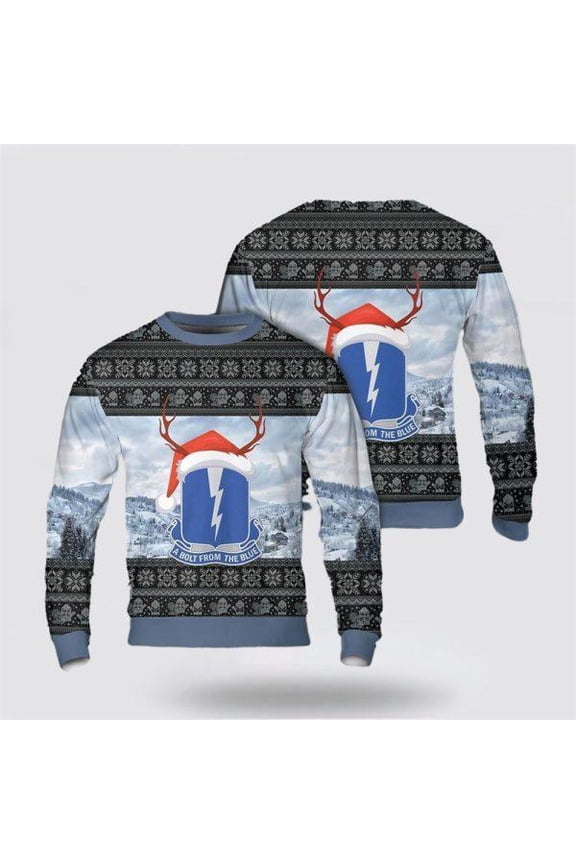 Army Sweater, US Army 550th Parachute Airborne Infantry Regiment Christmas Sweater
