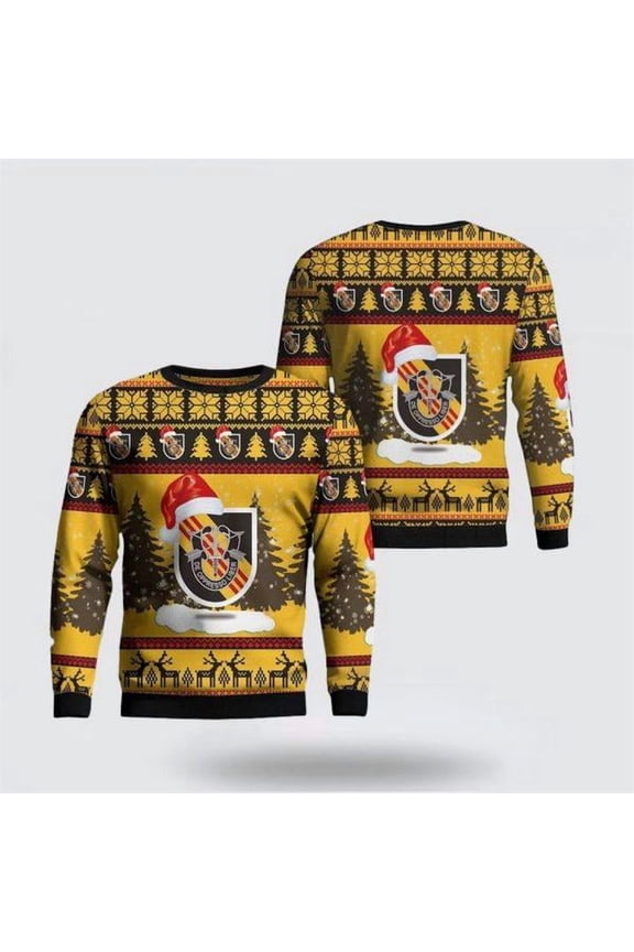 Army Sweater, US Army 5th Special Forces Group (5th SFG) Ugly Christmas Sweater