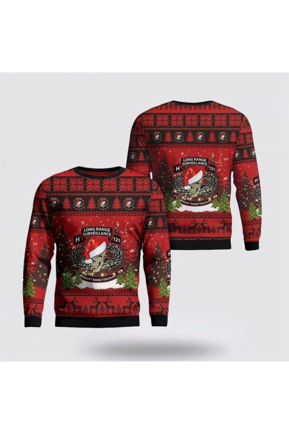 Army Sweater, US Army H121 Long Range Surveillance Christmas Sweater
