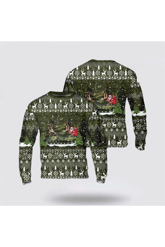 Army Sweater, US Army NM135 Stormpanservogn Christmas AOP Sweater