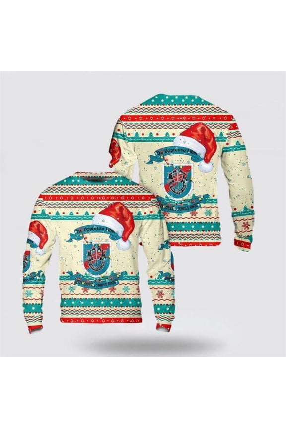 Army Sweater, US Army Special 20th Special Forces Group (20th SFG)(A)) Christmas Sweater