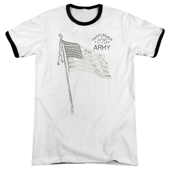 Army Tristar Adult Ringer White Black