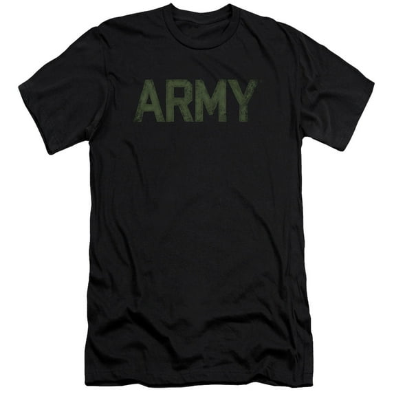 Army Type Premium Canvas T-Shirt Adult Slim Fit 30/1 Black