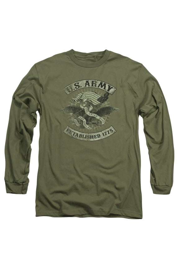 Army Union Eagle Mens Long Sleeve Shirt