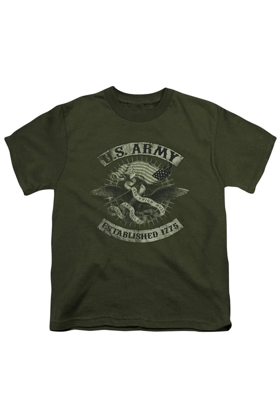 Army Union Eagle S/S Youth 18/1 T-Shirt Military Green