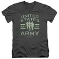 thumbnail image 1 of Army United States Army S/S Adult V-Neck T-Shirt 30/1 T-Shirt Charcoal, 1 of 1